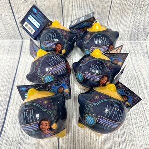 Lot of 6 Disney WISH Mystery Star Capsules Collectible Plush Blind Box Bags